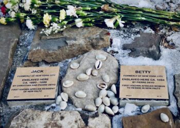 Crowd gathers on frigid Saturday to honor New Paltz’s first Black residents, Jack & Betty