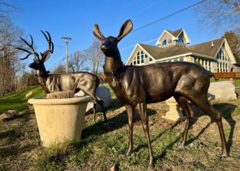 New committee brings deer sculptures, holiday lights to New Paltz