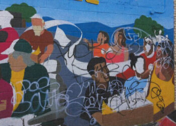 Graffiti sprayed on People’s Place mural, police ask public for help