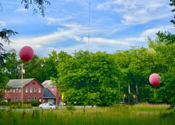 Public invited to weigh in as balloons mark proposed building’s height